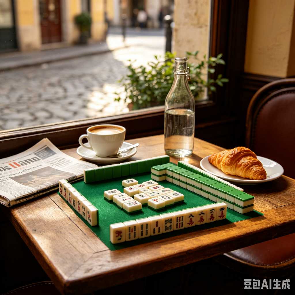 blue crystal mahjong set